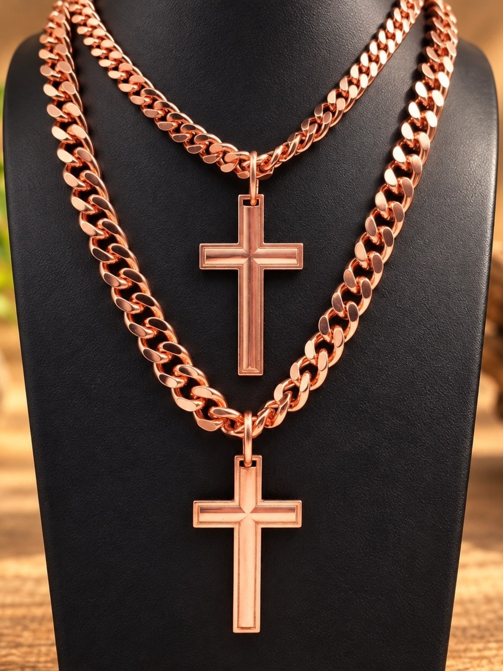 Title

Pure Copper Large Cross Necklace – Heavy Cuban Link Chain – 9mm or 12mm